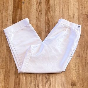 Vintage seasons peach shiny capri trousers